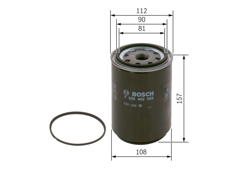 Bosch F026402025 Fuel Filter - 5