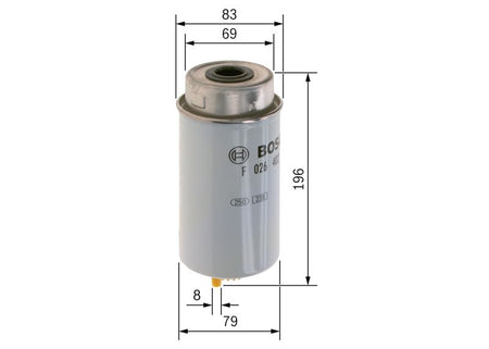 Bosch F026402040 Fuel Filter - 5
