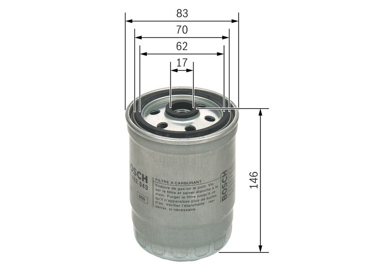 Bosch F026402043 Fuel Filter - 1