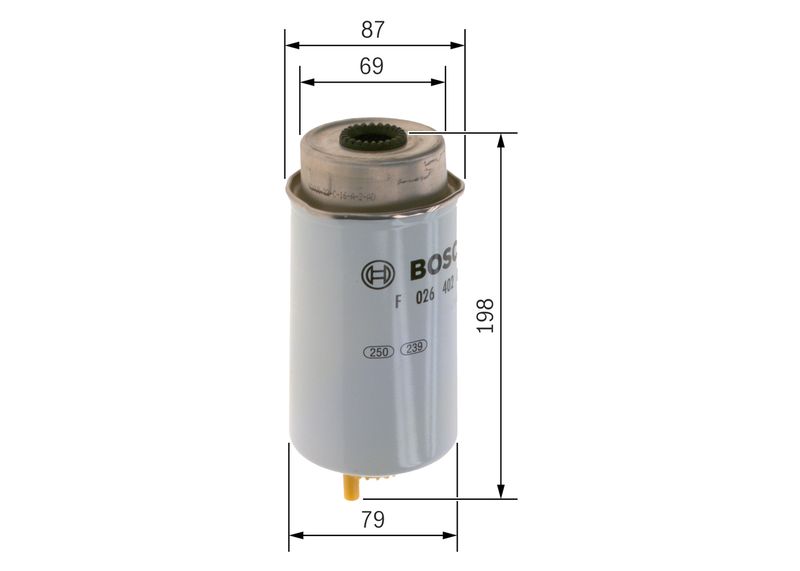 Bosch F026402079 Fuel Filter - 5