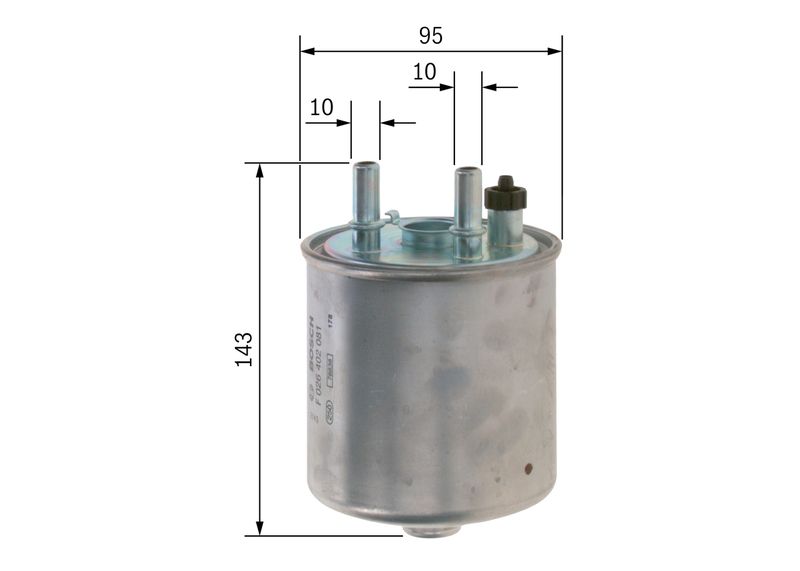 Bosch F026402081 Fuel Filter - 5