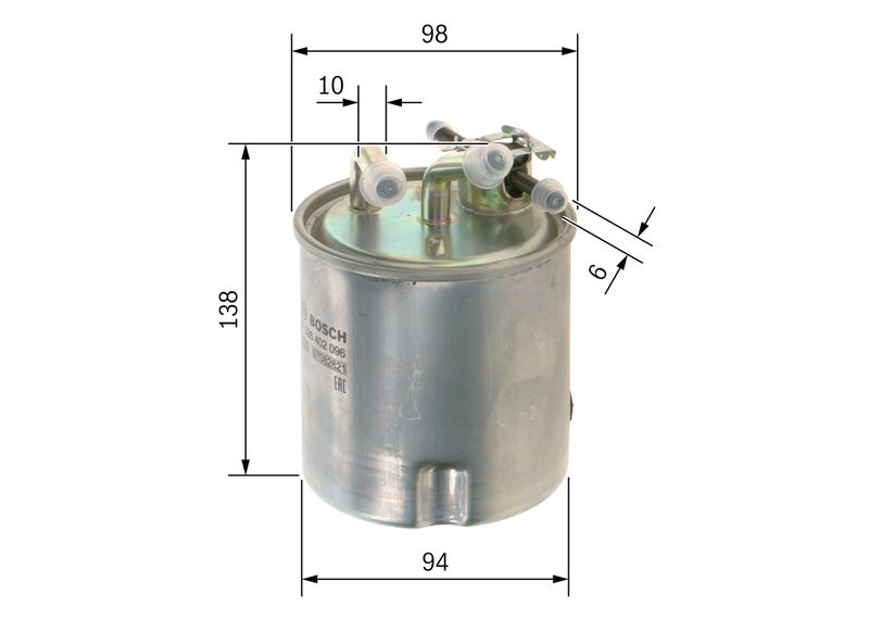 Bosch F026402096 Fuel Filter - 5
