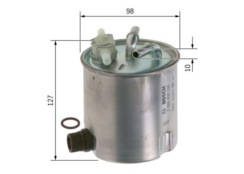 Bosch F026402108 Fuel Filter - 5