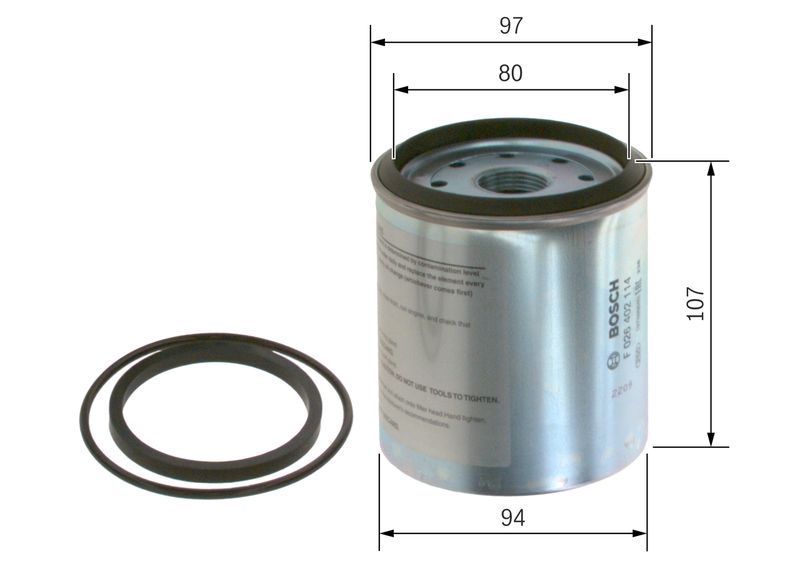 Bosch F026402114 Fuel Filter - 5