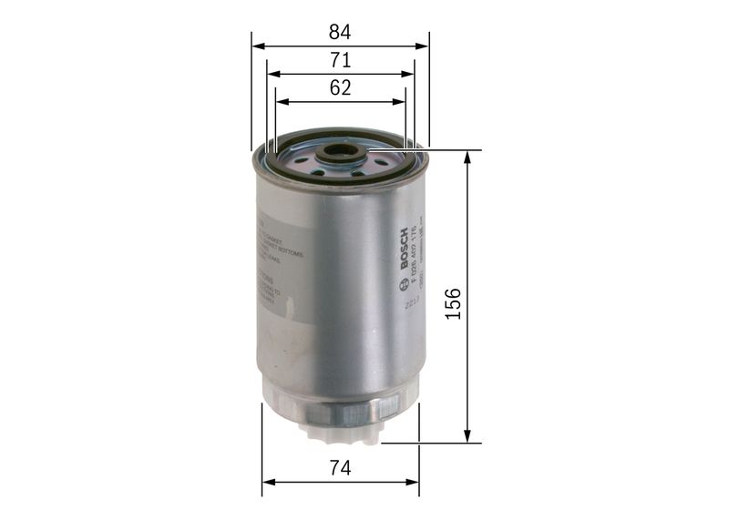 Bosch F026402176 Fuel Filter - 5