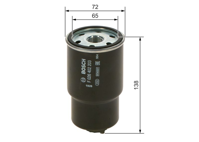 Bosch F026402203 Fuel Filter - 1
