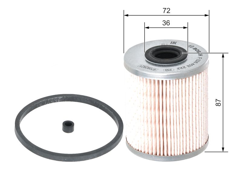 Bosch F026402222 Fuel Filter - 5