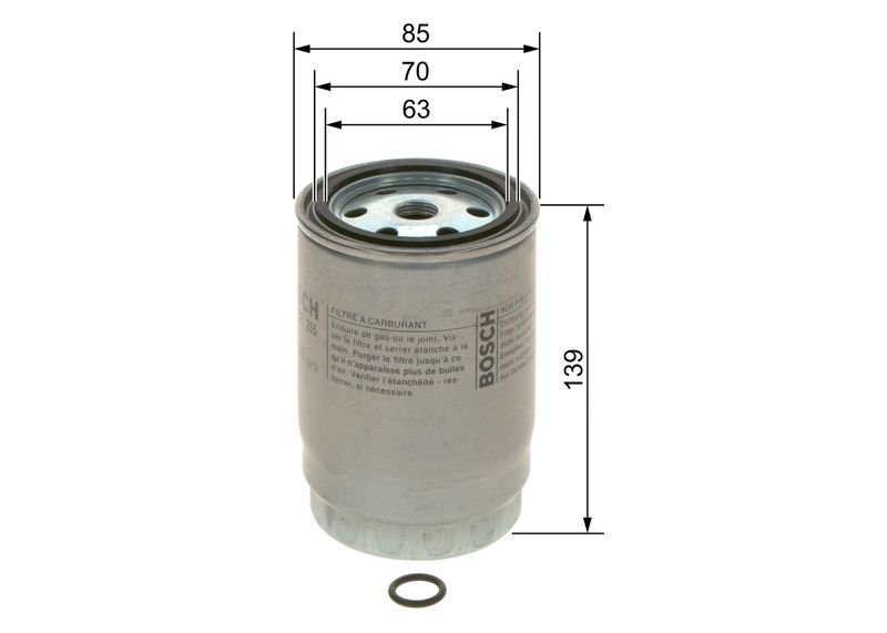Bosch F026402255 Fuel Filter - 1