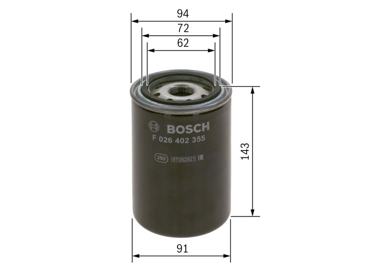 Bosch F026402355 Fuel Filter - 5