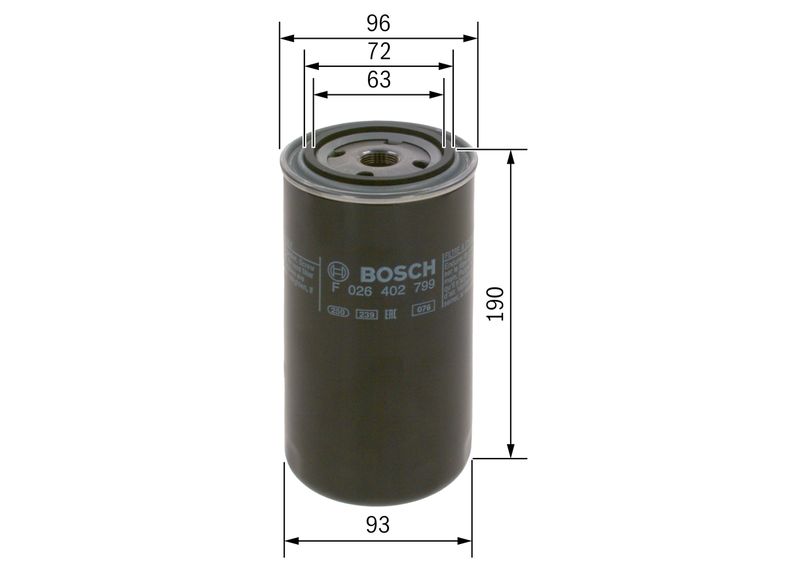 Bosch F026402799 Fuel Filter - 5