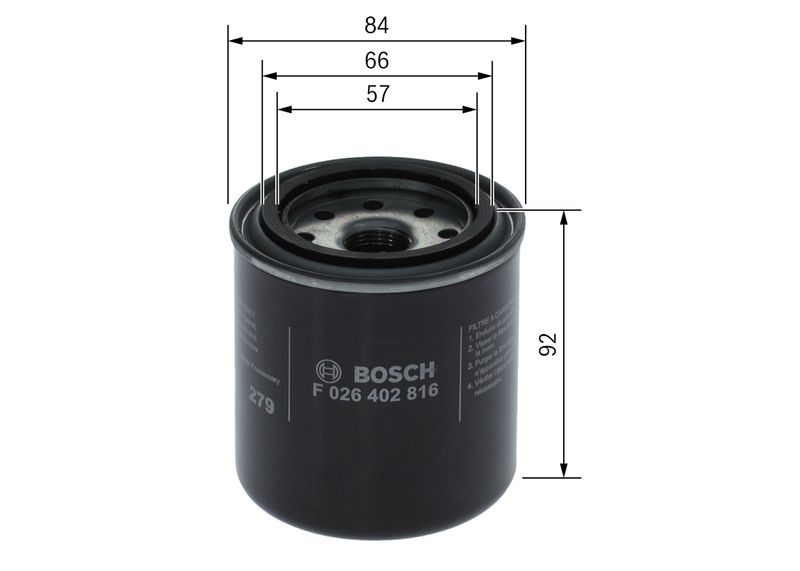Bosch F026402816 Fuel Filter - 5