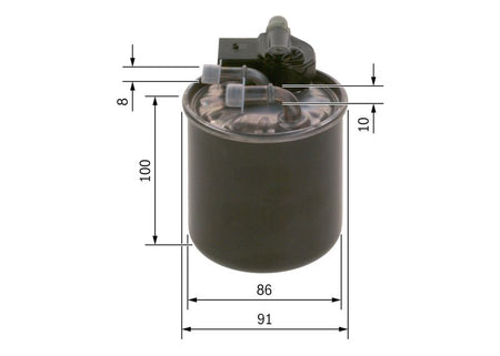 Bosch F026402836 Fuel Filter - 5