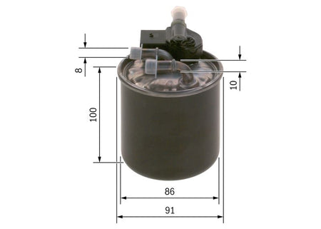 Bosch F026402843 Fuel Filter - 5