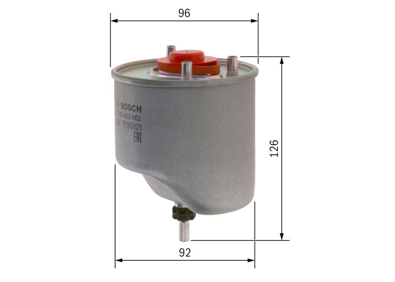 Bosch F026402862 Fuel Filter - 5