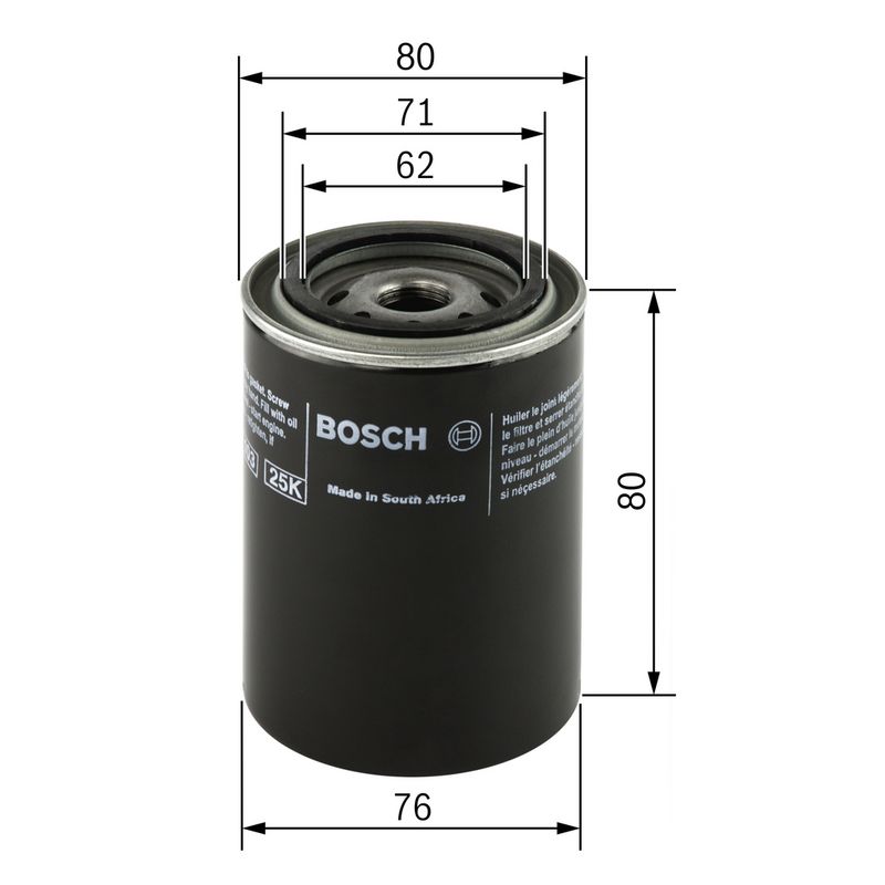 Bosch F026407005 Oil Filter - 1