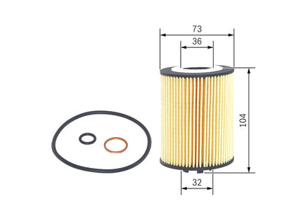 Bosch F026407010 Oil Filter - 1