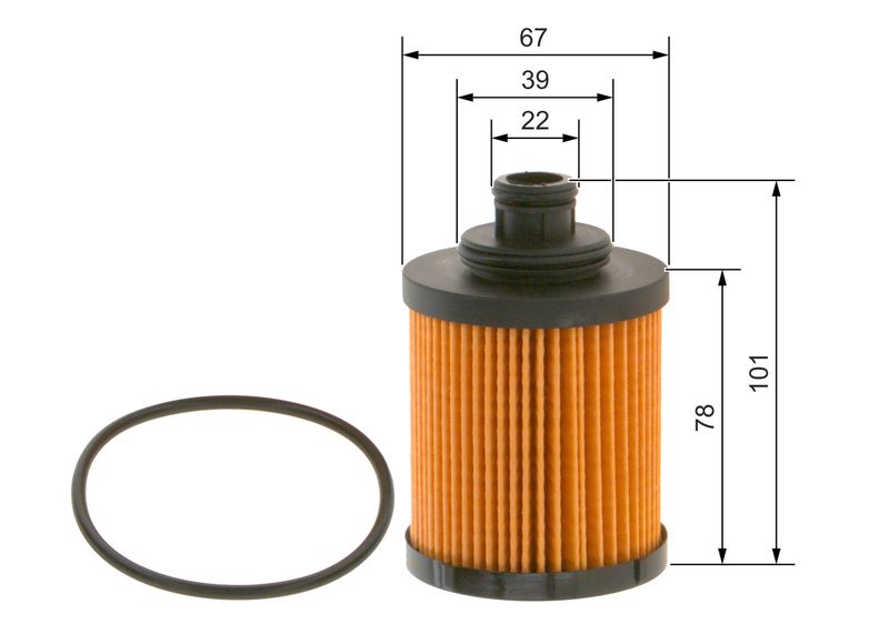 Bosch F026407067 Oil Filter - 5
