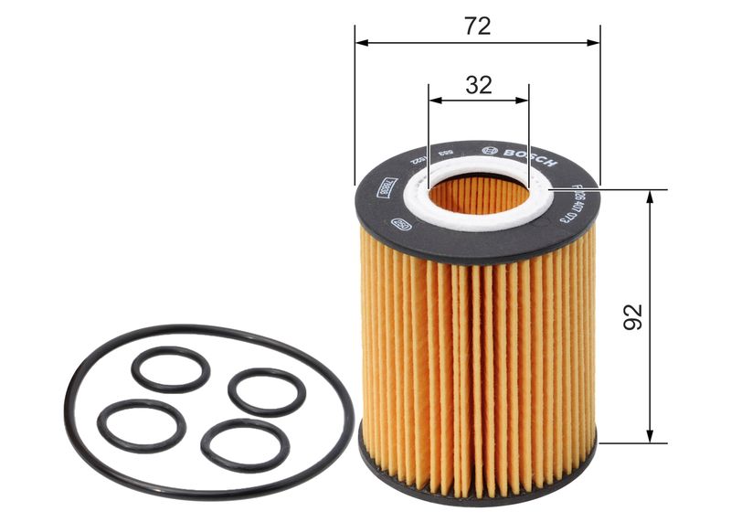 Bosch F026407073 Oil Filter - 5