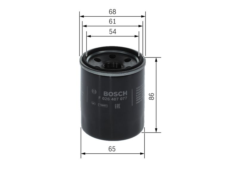 Bosch F026407077 Oil Filter - 5