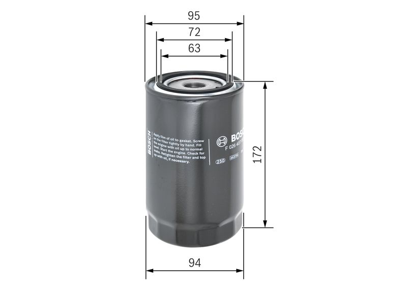 Bosch F026407081 Oil Filter - 1