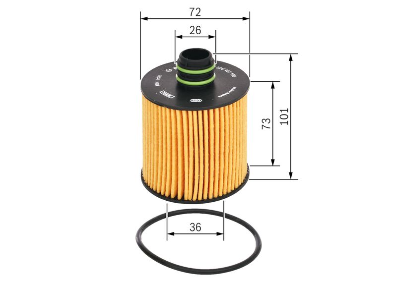 Bosch F026407108 Oil Filter - 1