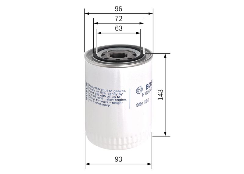 Bosch F026407121 Oil Filter - 1