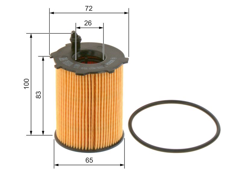 Bosch F026407159 Oil Filter - 5