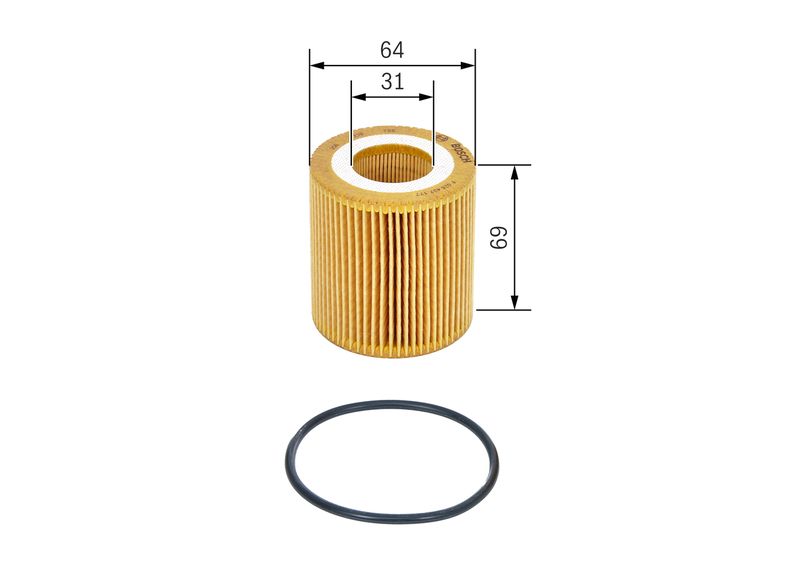 Bosch F026407177 Oil Filter - 1