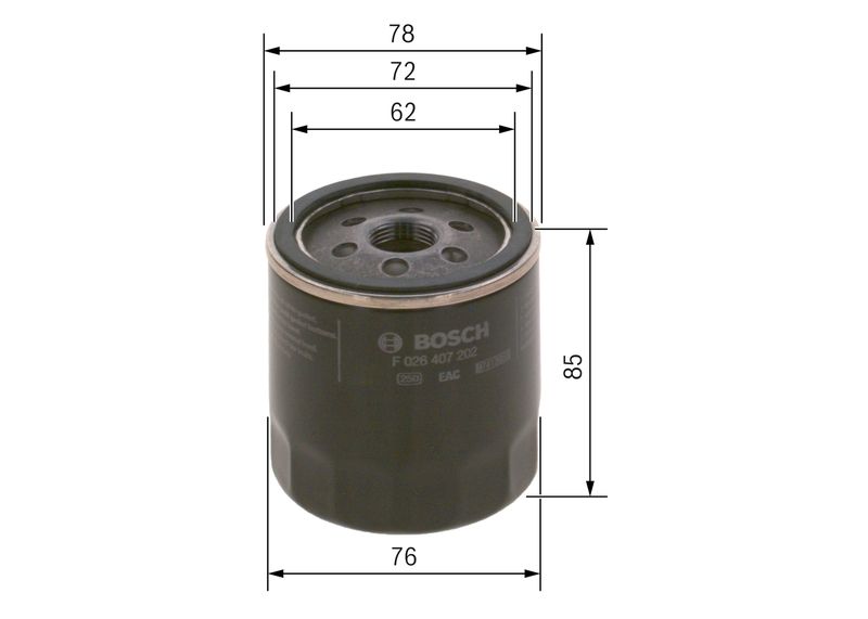 Bosch F026407202 Oil Filter - 5