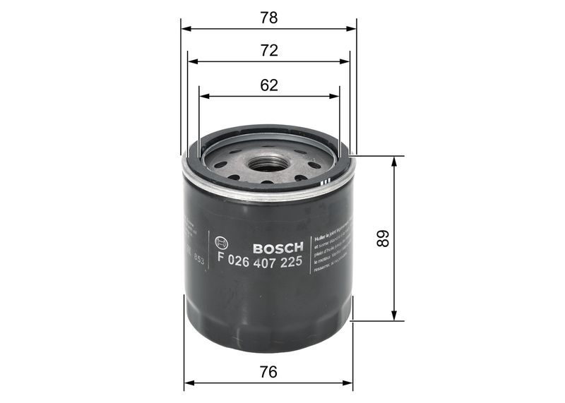 Bosch F026407225 Oil Filter - 5