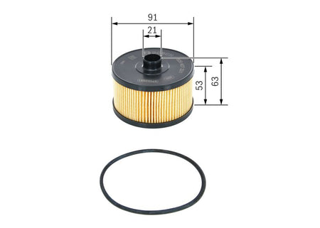 Bosch F026407231 Oil Filter - 1