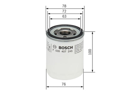 Bosch F026407245 Oil Filter - 1