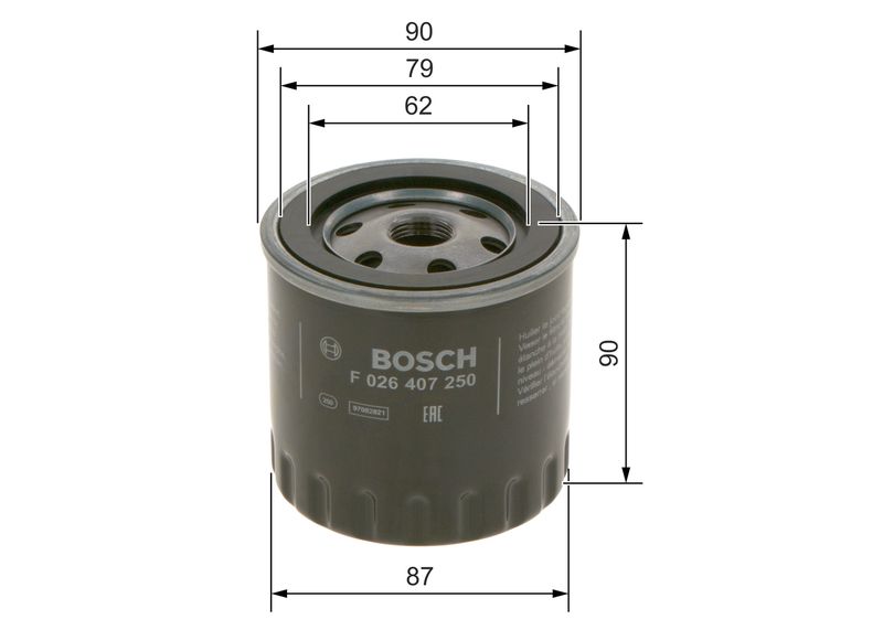 Bosch F026407250 Oil Filter - 1