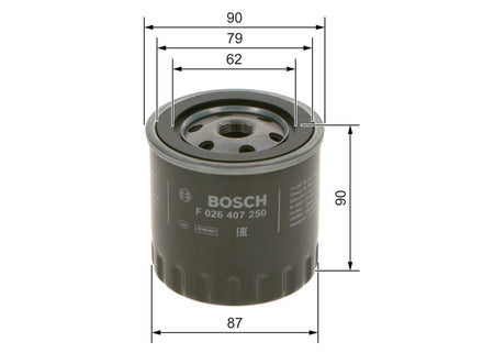 Bosch F026407250 Oil Filter - 1