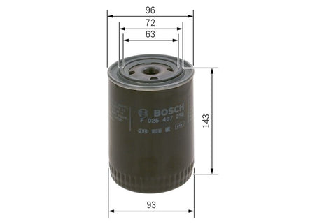 Bosch F026407256 Oil Filter - 5