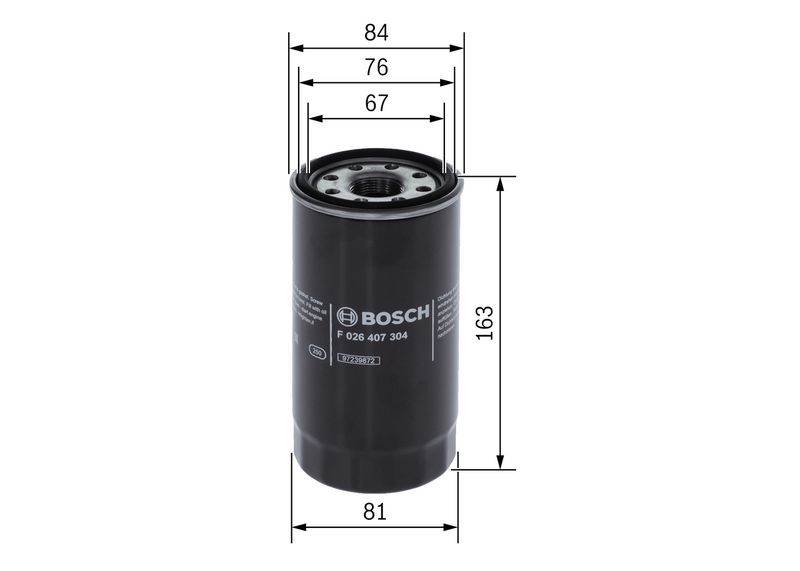 Bosch F026407304 Oil Filter - 5