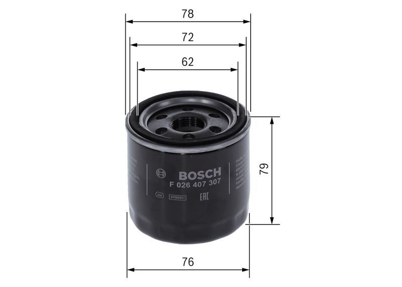 Bosch F026407307 Oil Filter - 5