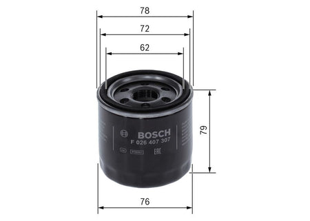 Bosch F026407307 Oil Filter - 5
