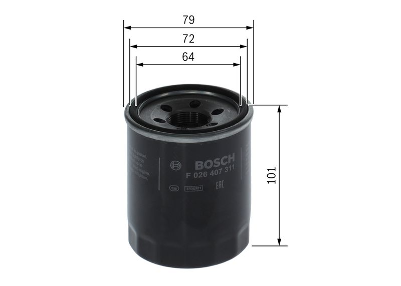 Bosch F026407311 Oil Filter - 5