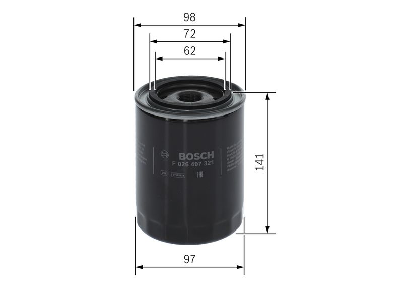 Bosch F026407321 Oil Filter - 5