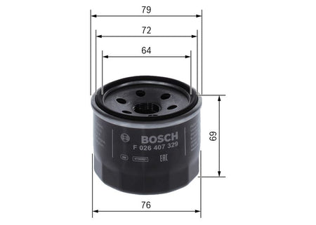Bosch F026407329 Oil Filter - 5