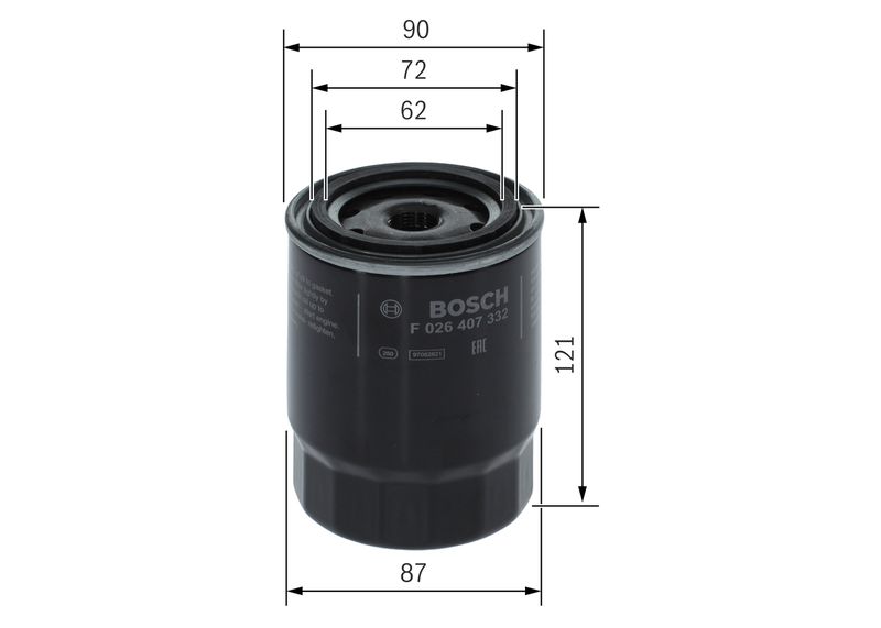 Bosch F026407332 Oil Filter - 5