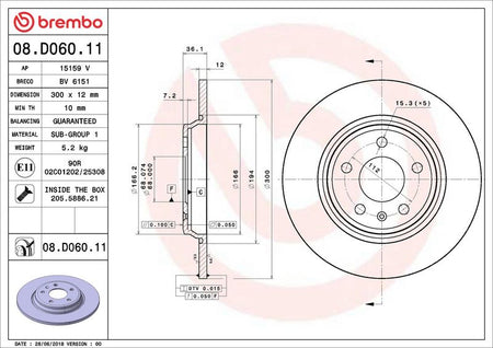 Brembo 08.D060.11 Brake Disc - 2
