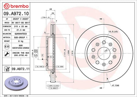 Brembo 09.A972.11 Brake Disc - 2
