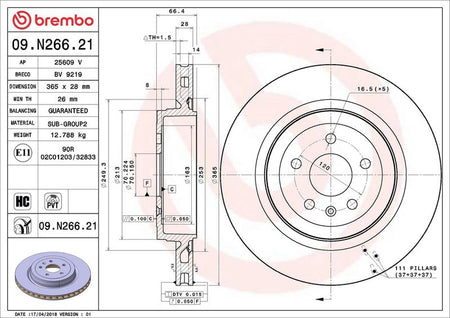 Brembo 09.N266.21 Brake Disc - 2