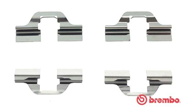 Brembo A02205 Accessory Kit, disc brake pad - 1