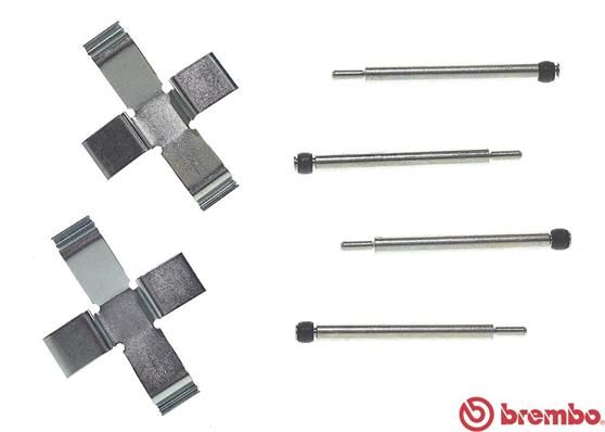 Brembo A02210 Accessory Kit, disc brake pad - 1