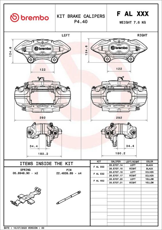 Brembo FALD32 Brake Caliper - 2