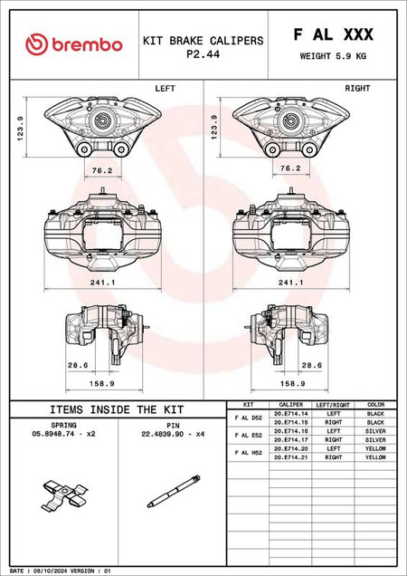 Brembo FALD52 Brake Caliper - 1