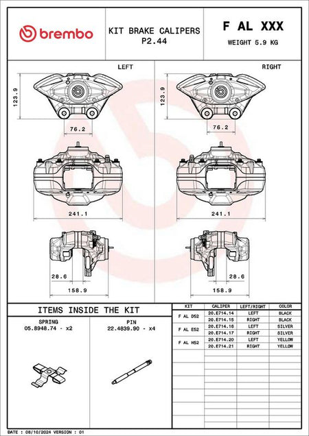 Brembo FALD52 Brake Caliper - 2